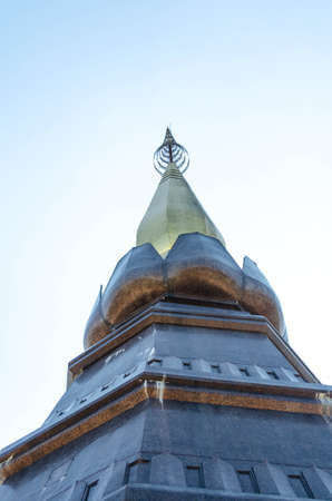 Pagoda in Doi inthanon Thailandの写真素材