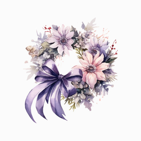 Watercolor bouquet with flowers. Hand painted illustration isolated on white backgroundのイラスト素材
