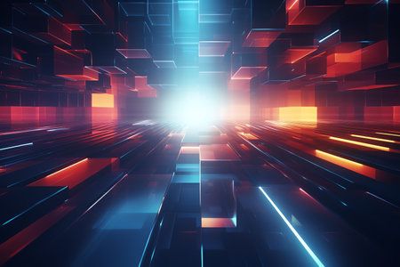 abstract futuristic technology backgroundの素材