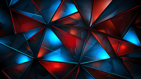 Futuristic abstract triangle polygonal backgroundの素材