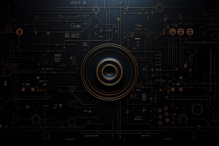 simple black technology backgroundの素材