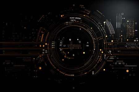 simple black technology backgroundの素材