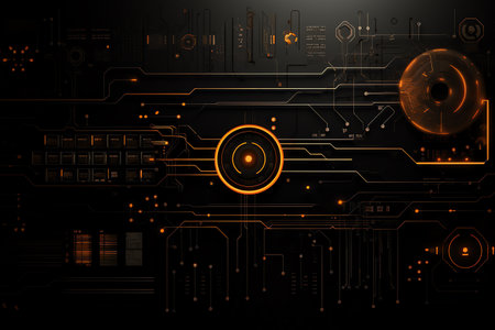 simple black technology backgroundの素材