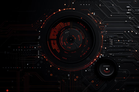 simple black technology backgroundの素材