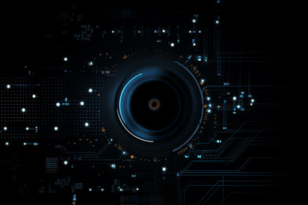 simple black technology backgroundの素材