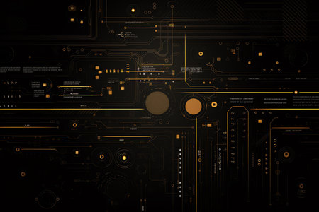 simple black technology backgroundの素材
