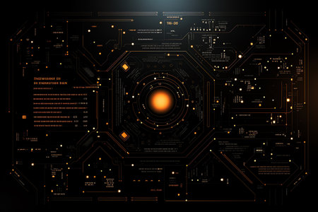 simple black technology backgroundの素材