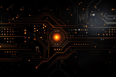 simple black technology backgroundの素材