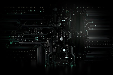 simple black technology backgroundの素材