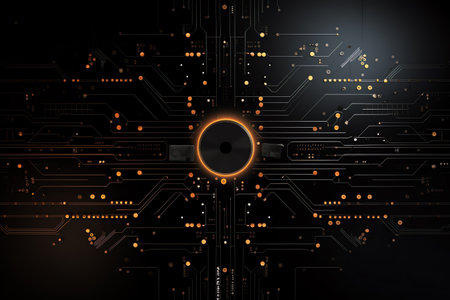 simple black technology backgroundの素材