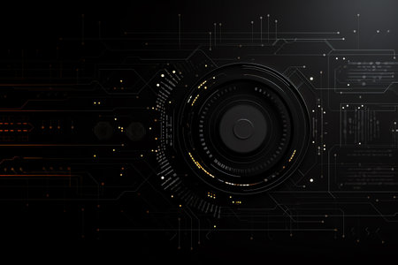 simple black technology backgroundの素材
