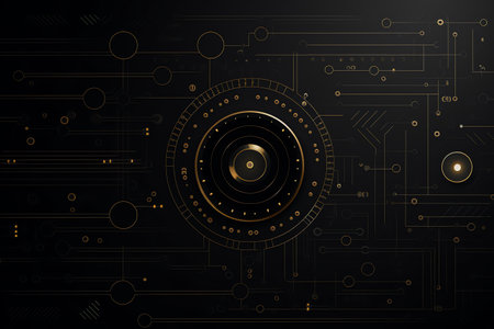 simple black technology backgroundの素材