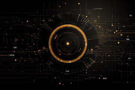 simple black technology backgroundの素材