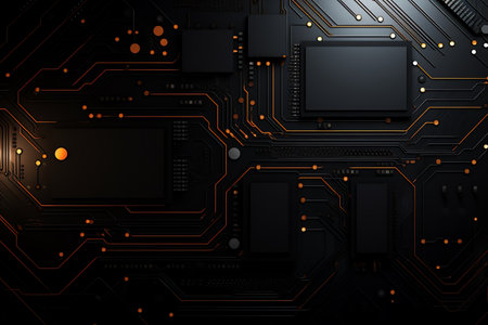 simple black technology backgroundの素材