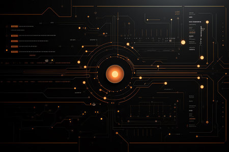 simple black technology backgroundの素材