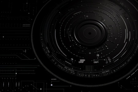 simple black technology backgroundの素材