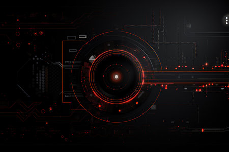 simple black technology backgroundの素材