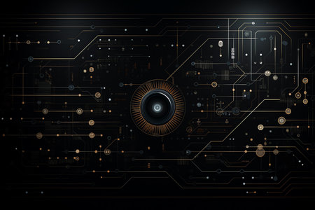simple black technology backgroundの素材