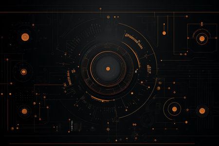 simple black technology backgroundの素材