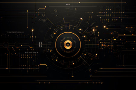 simple black technology backgroundの素材