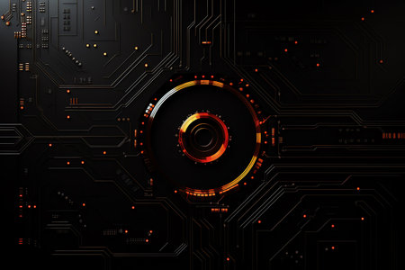 simple black technology backgroundの素材