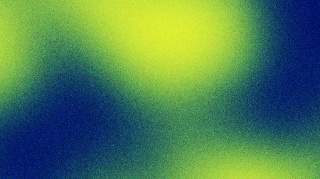blue and yellow abstract grainy gradient background with noise texture for header poster banner backdrop designの写真素材