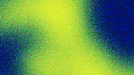 blue and yellow abstract grainy gradient background with noise texture for header poster banner backdrop designの写真素材