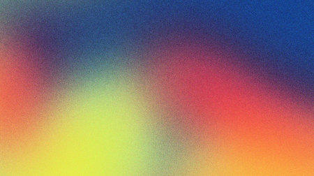 red blue yellow abstract grainy gradient background with noise texture for header poster banner backdrop designの写真素材