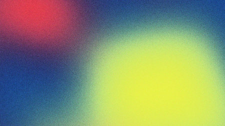 red blue yellow abstract grainy gradient background with noise texture for header poster banner backdrop designの写真素材