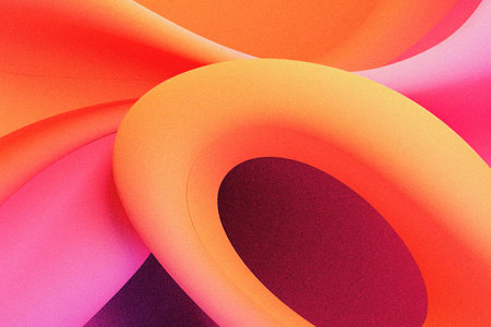 orange magenta purple grainy abstract wavy fluid background with noise texture for header poster...