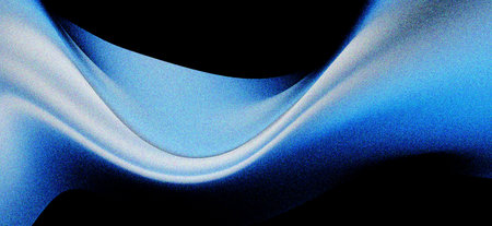 abstract blue wavy gradient  background with grain and noise texture for header poster banner backdrop designの写真素材