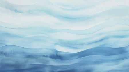 gray and blue cloudy wave abstract watercolor background templateの写真素材