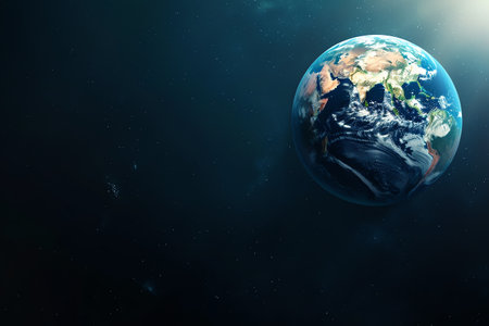 earth hour earth day background with copy spaceの素材