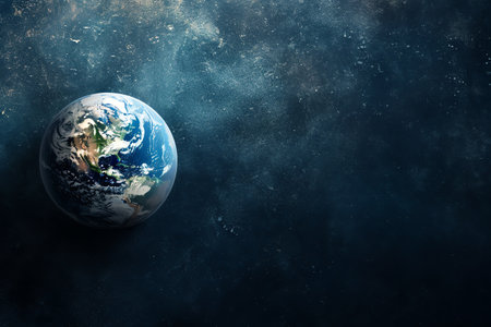 earth hour earth day background with copy spaceの素材
