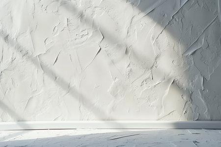 Yellow wall with drop shadow and light for background banner templateの素材
