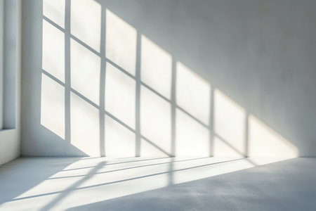 Yellow wall with drop shadow and light for background banner templateの素材