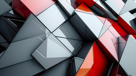 Abstract 3d modern geometric backgroundの素材