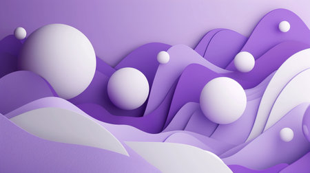 3d purple and white abstract geometrical backgroundの素材