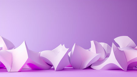 3d purple and white abstract geometrical backgroundの素材