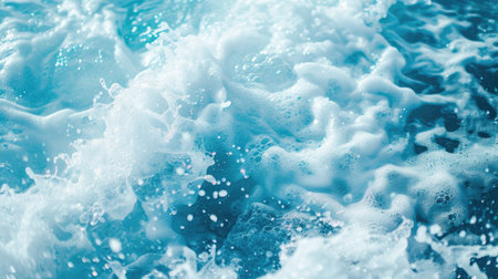 Pale blue sea surface abstract backgroundの素材