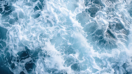 Pale blue sea surface abstract backgroundの素材