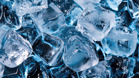 ice cubes texture backgroundの素材