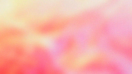Soft peach, Coral pink, Pale lavender, gradient background with grain and noise textureの写真素材