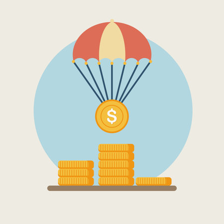 Money design over beige background, vector illustration eps10.のイラスト素材