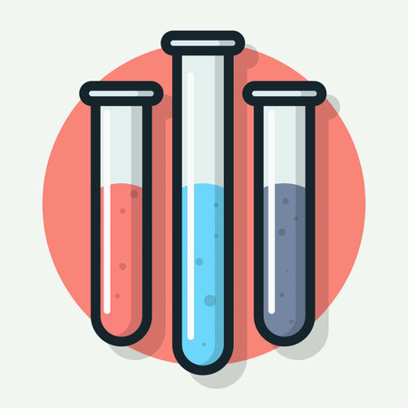 Test tube icon. Flat illustration of test tube icon for web designのイラスト素材