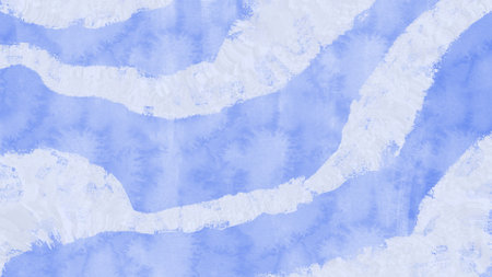 Abstract watercolor background. Hand-drawn illustration. Blue and white.の写真素材