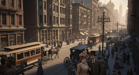 London street scene.の素材