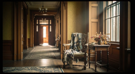 Luxury interior of an old house in a classic style.の素材