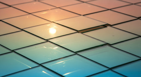 abstract of glass mosaic tiles texture for background used and design.の素材