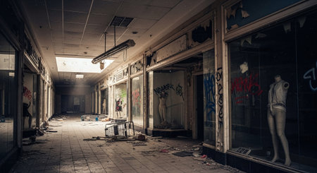 An old abandoned factory in Bangkok, Thailand.の素材